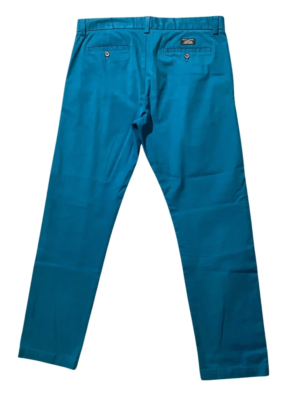 Banana Republic Pants Mens 35x32 Fulton Skinny Chino Stretch Baltic Blue